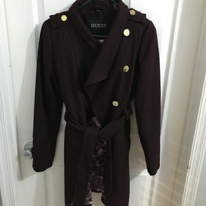 Guess plum color coat
